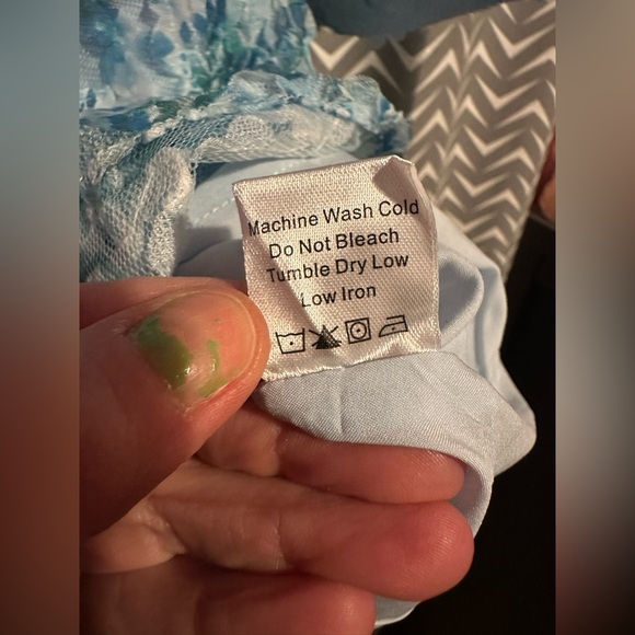 NWT TUCKERNUCK | Water's Edge Hydrangea Organza Palmerston Dress, XL - Picture 9 of 9